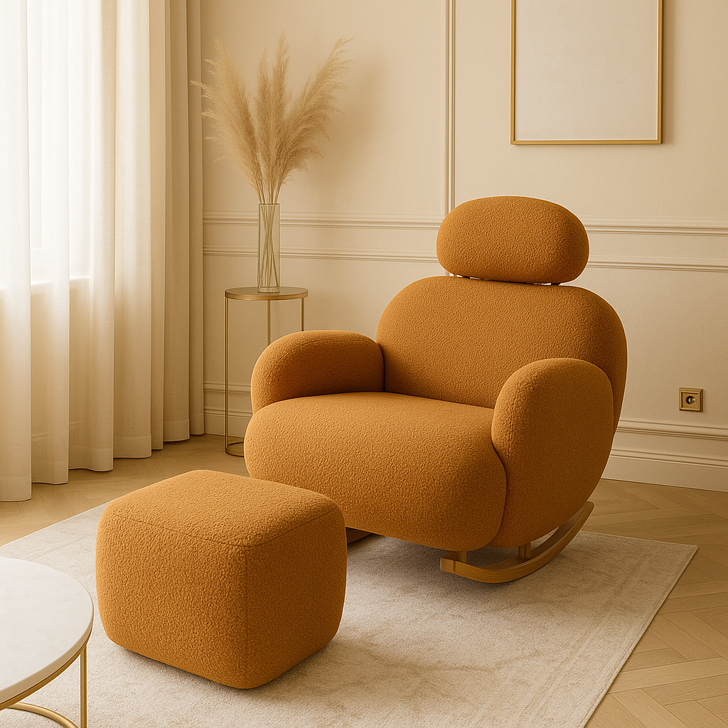 Fotoliu Balansoar cu Taburet