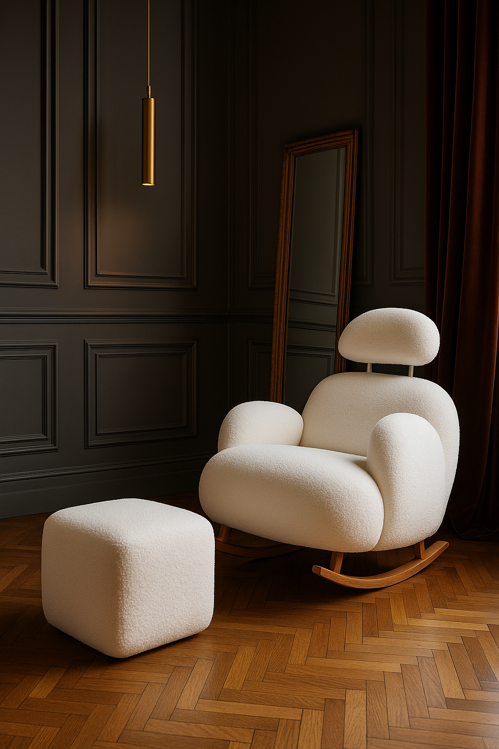 Fotoliu Balansoar cu Taburet