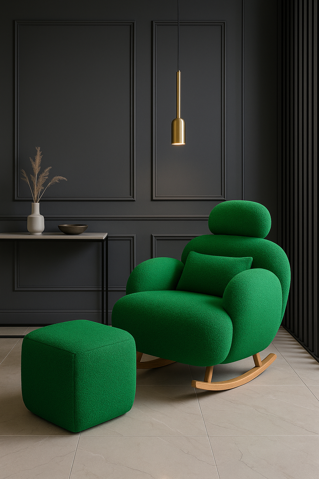 Fotoliu Balansoar cu Taburet