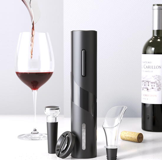 Desfacator de  vin 4 in 1 cu tirbuson electric