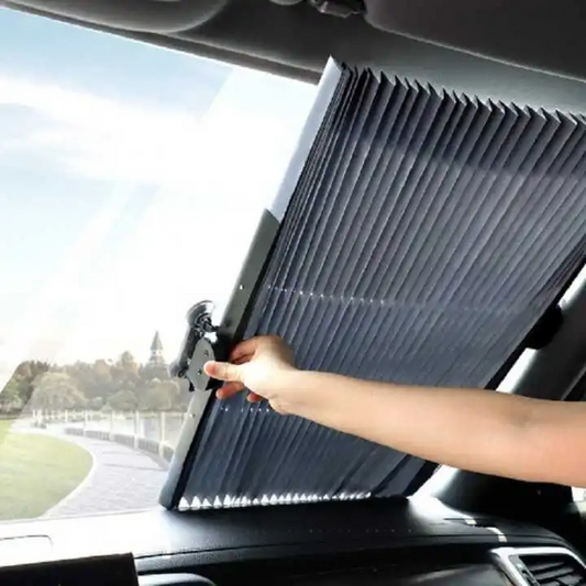 Parasolar retractabil cu ventuze